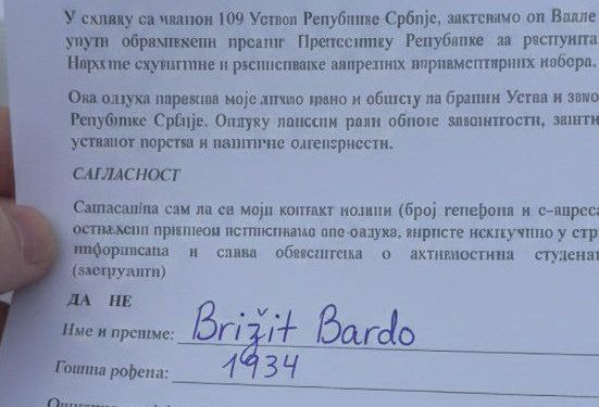Потписи без ЈМБГ-а и „подршка“ Брижит Бардо бацају сенку на веродостојност?