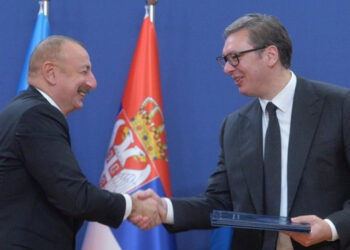 Вучић дочекао Алијева, председник Азербејџана у званичној посети Србији
