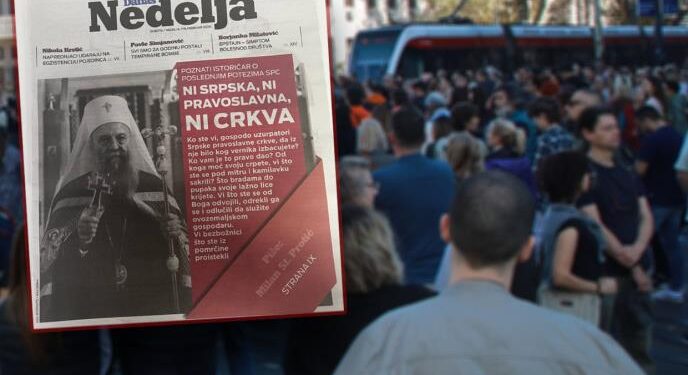 ПРВА ТАЧКА БЛОКАДЕРСКОГ ПРОГРАМА – ОДМАХ УКИНУТИ СРПСКУ ПРАВОСЛАВНУ ЦРКВУ!