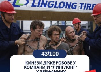 ЛАЖ ДАНА – Кинези држе робове у компанији “Линглонг” у Зрењанину